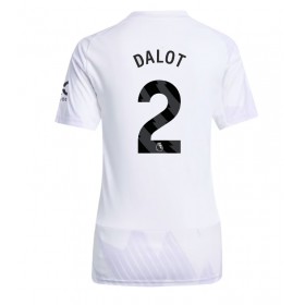 Dámské fotbalový oblečení Manchester United Diogo Dalot #2 Venkovní košile 2025-26 Krátkým Rukávem
